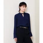 ショッピングラップ ブラウス シャツ フリュイドオーバーラップブラウス レディース