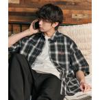 シャツ U.S. POLO ASSN./ユーエスポロアッスン 別注 ワンポイント刺繍チェックショートスリーブシャツ「限定展開」 メンズ