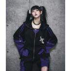 ジャージ SatanバックプリントセーラーZIPジャージTOPS メンズ レディース
