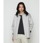 ショッピングコムサ ブラウス シャツ カラーデニム オーバーシャツ レディース