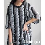 tシャツ レースニットTシャツ レディース