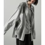 シャツ 「Alfred Alex」ヴィンテージメイク スプレーデザイン グラデーションチェックシャツ メンズ レディース