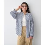 ブラウス シャツ 「anyfee/プラスサイズ」ダンガリーカシュクールシャツ レディース