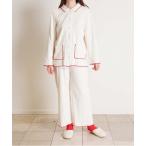 パジャマ ルームウェア キッドブルー -２５リブメロー -長袖パジャマ -KNBK508 -kidblue レディース