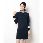 「TOMMY HILFIGER GOLF」 ニットワンピース M ネイビー レディース