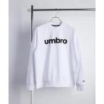 トレーナー スウェット UMBRO / アンブロ ミニ裏毛 ロゴプリント クルーネック 長袖 リブトレーナー メンズ レディース