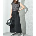 ワンピース 配色別地使いドロスト