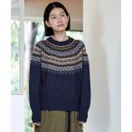 「Sunny clouds」 長袖ニット MEDIUM ブルー系その他 レディース