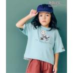 tシャツ 「PEANUTS」3柄アップリケTシャツ キッズ 子供服 男の子 女の子