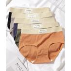 ショッピングショーツ ショーツ 「5枚セット」配色 バンド リブ ショーツ