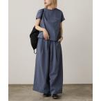セットアップ THOUSAND MILE/サウザンドマイル FRENCH SLEEVE SHIRT & WIDE PANTS SET セットアップ レ