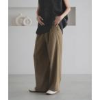 スラックス パンツ ホップサックワイドパンツ2 42754 レディース