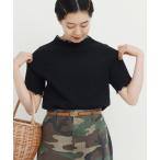 tシャツ オーガニックブルーゼ メロー配色半袖プルオーバー レディース
