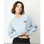tシャツ 「MLB」シリコンワッペンクロップドトップス レディース
