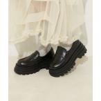 スニーカー 厚底スニーカーローファー レディース