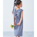 ワンピース マルチボーダー リブワンピース キッズ 子供服 女の子