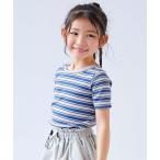 tシャツ マルチボーダー 半袖Tシャツ キッズ 子供服 女の子