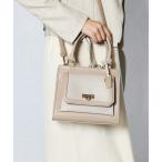 ハンドバッグ 「MERCURYDUO/マーキュリーデュオ」メタリッククラック調型押し フラップハンドバッグ