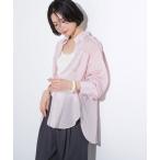 ブラウス シャツ シアーストライプシャツ レディース