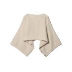 「ESTNATION」 ニットポンチョ - ホワイト レディース