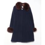 「MIIA」 コート SMALL ネイビー レディース