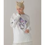 ショッピングforever21 tシャツ 「クロミ」リボンロングTシャツ レディース