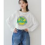 tシャツ サークルロゴプリントロングTシャツ レディース