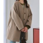 [nissen] no color пальто M grayish бежевый женский 