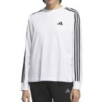 tシャツ アディダス adidas エッセンシャルズ プラス スリーストライプス 長袖Tシャツ レディース