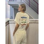tシャツ カープリントロゴTee レディース