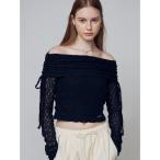 tシャツ レースオフショルダートップ レディース