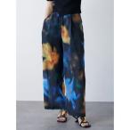 パンツ シェイドフラワーワイドパンツ レディース