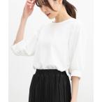 tシャツ 「ハニさら・接触冷感・ＵＶカット」ボリューム６分袖トップス レディース