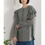 ブラウス シャツ フリル切り替えブラウス レディース