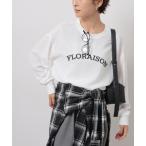 ブラウス シャツ 「再入荷!」「自宅ケア可能」バックボタンがアクセント。ジョーゼットロゴロンTEE レディース