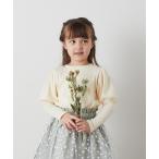 tシャツ 透かし柄パフスリーブプルオーバー キッズ 子供服 女の子