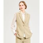 ショッピングジレ ベスト ジレ ESTNATION / テーラードカラージレ レディース
