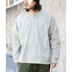 tシャツ 「Goodwear」製品染めSUPER BIGヘンリーネックロンT メンズ レディース