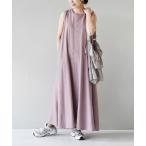 ワンピース 汗しみない カップ付きノースリーブワンピース