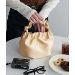 ハンドバッグ サテンギャザーバッグ