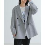 ブルゾン アウター 「2サイズ展開」ダブルオーバーテーラードジャケット レディース