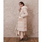 「axes femme」 ダウンコート MEDIUM ベージュ レディース