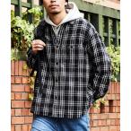 「FREAK'S STORE」 長袖ネルシャツ LARGE ブラック メンズ