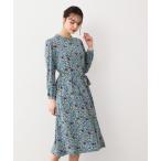 ワンピース 「ジャージ素材／洗える／同柄アイテムあり」ポリアンサス柄ワンピース