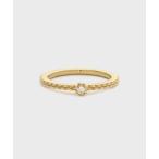 指輪 リング ゴールドダイヤモンドピンキーリング（0.04ct） レディース