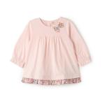 tシャツ 7分袖リバティリボンTシャツ キッズ 子供服 女の子