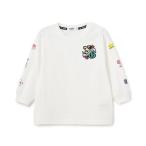 tシャツ 袖マルチロゴ長袖Tシャツ キッズ 子供服 女の子