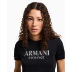 tシャツ 「A|X アルマーニ エクスチェンジ」AXロゴ 半袖クルーネックTシャツ/REGULAR レディース
