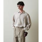 シャツ 「Steven Alan」 ドレープ コードレーン レギュラーカラー シャツ LOOSE メンズ