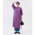 ワンピース 「別注」LACOSTE / ボーダー ハーフスリーブ ドレス